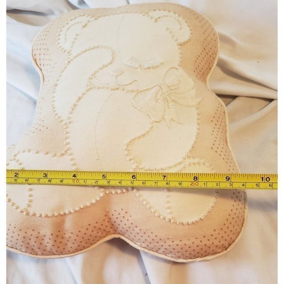 Needlecraft Candlewickery “Teddy” Pillow Vintage - Picture 10 of 11